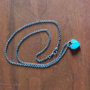 The Wild Pine Royston turquoise heart necklace